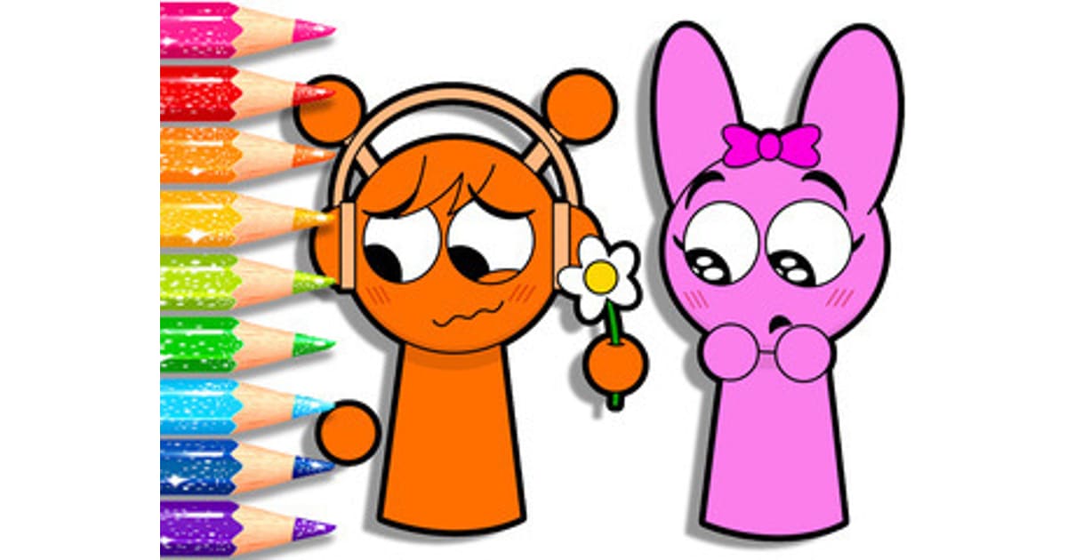 Coloring Book Sprunki Pinki Oren