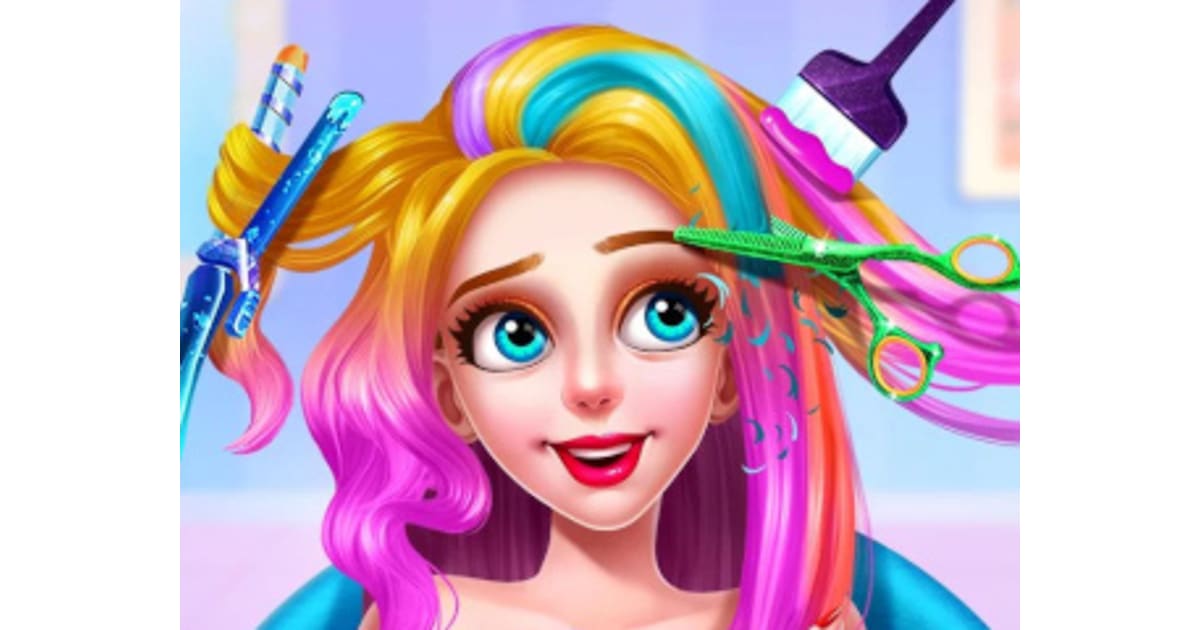 Fashion Rainbow Hairstyle Design