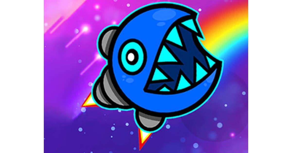 Geometry Neon Dash Rainbow