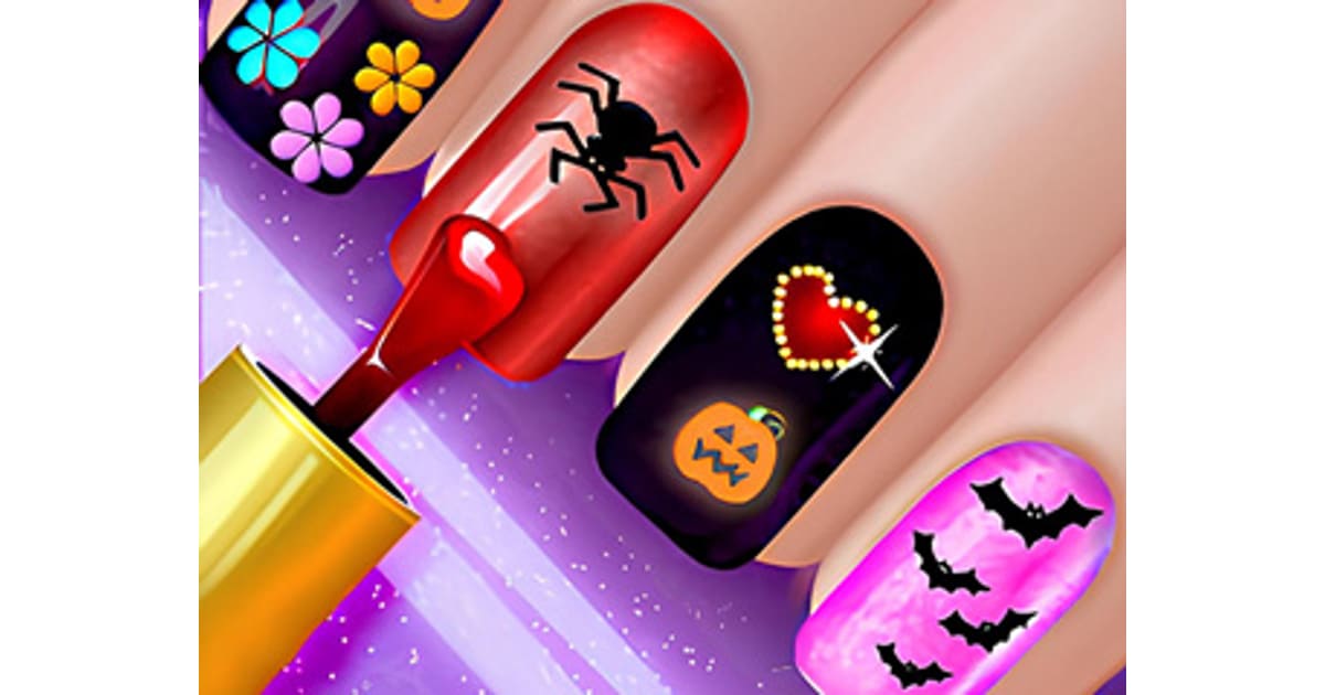 Glow Halloween Nails