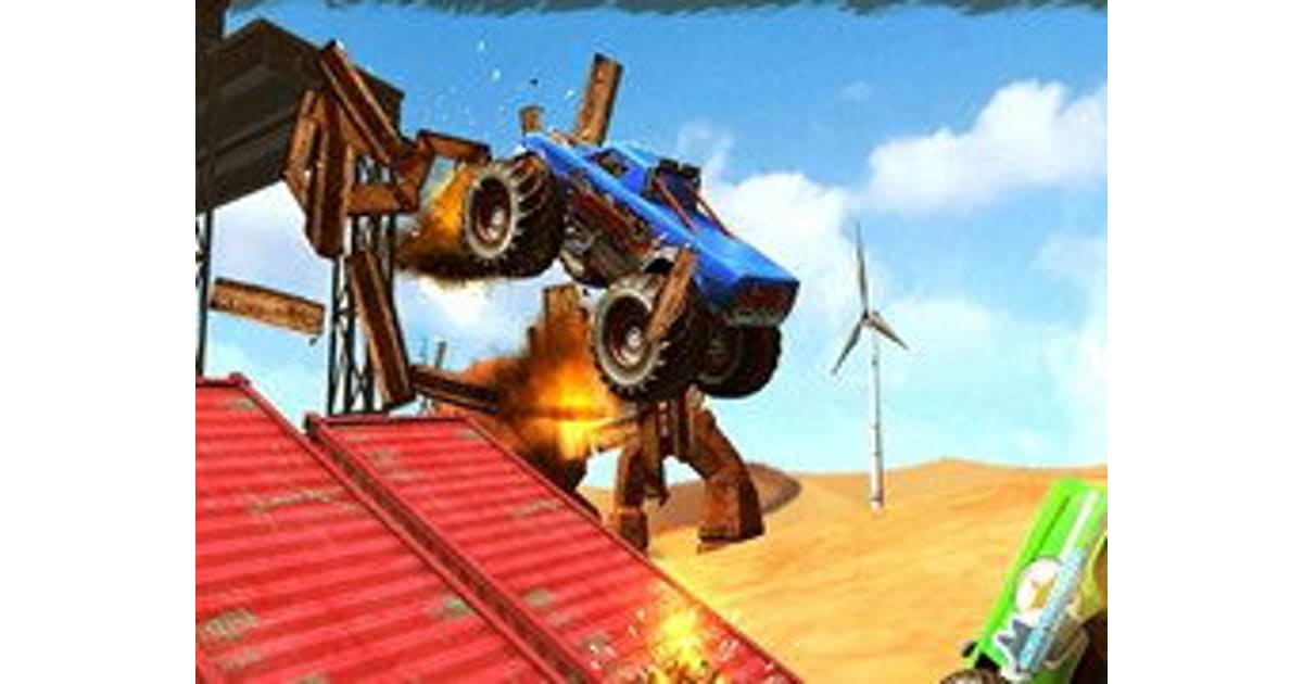 Monster Truck Impossible Track Plane Simulator
