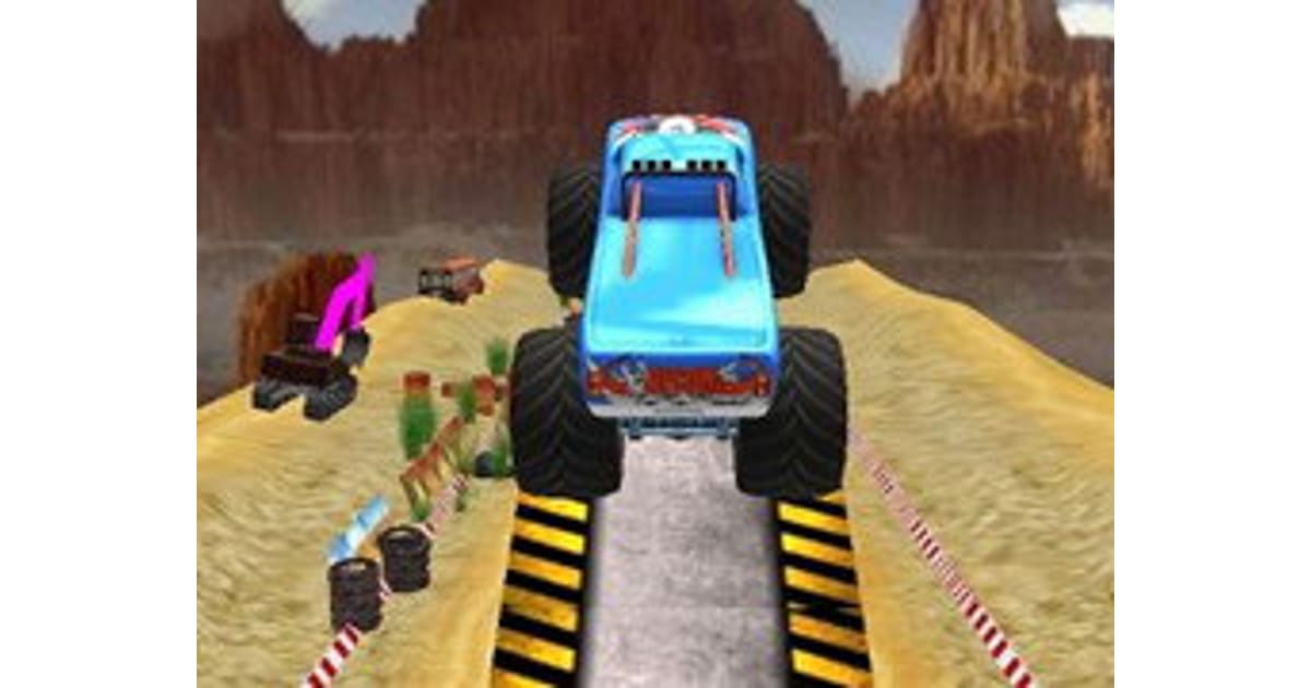 Monster Truck Tricky Stunt Race Game