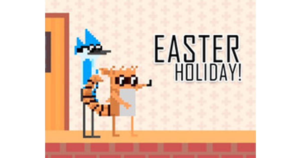 Mordecai And Rigby Easter Holiday