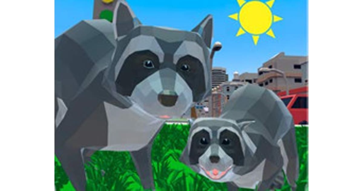 Raccoon Adventure City Simulator 3D