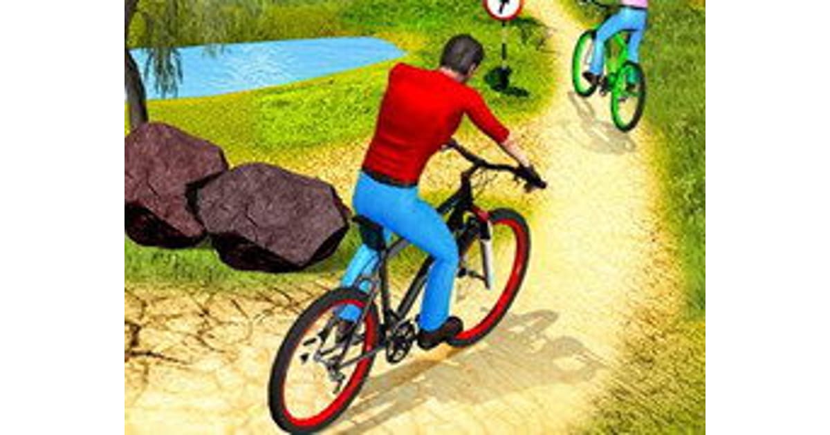 Uphill Offroad Bicycle Rider